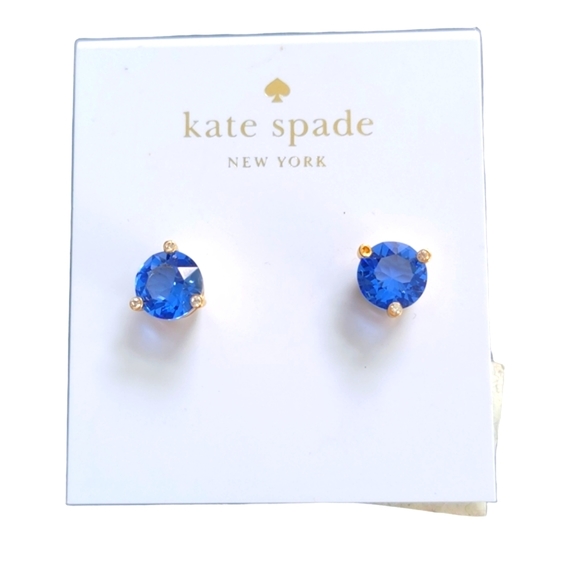 New Kate Spade Sapphire Gold Posts